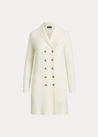 Cárdigan Polo Ralph Lauren Mujer Creme - Cable-Knit Cashmere - DYKRB9568